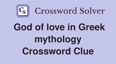 greek god crossword clue|GREEK GOD crossword clue